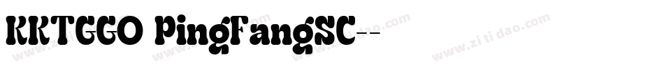 KKTGGO PingFangSC-字体转换